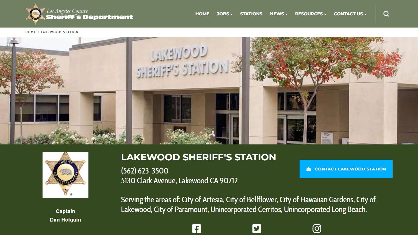 Lakewood Station | Los Angeles County Sheriff's Department