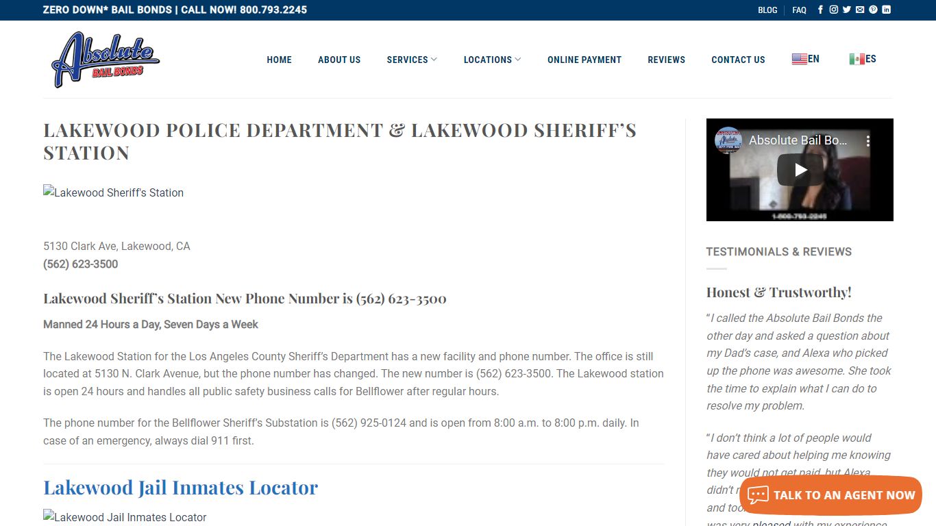 Lakewood Sheriff Station & Inmate Information | Lakewood ...